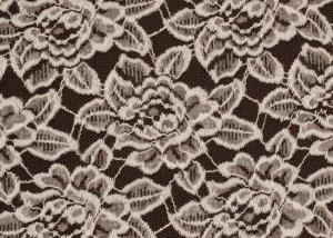 OEM / ODM Customied Brushed Floral Lace Fabric By The Yard Anti-Static CY-LQ0006