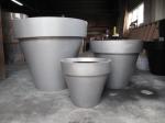 Large Resin Flower Vase Fiberglass Outdoor Pots Customizable Logo Size