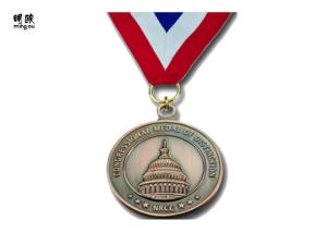 Wholesale Customized Red Bronzed Medallion For Big Sport Event , Metal Style about 35g from china suppliers