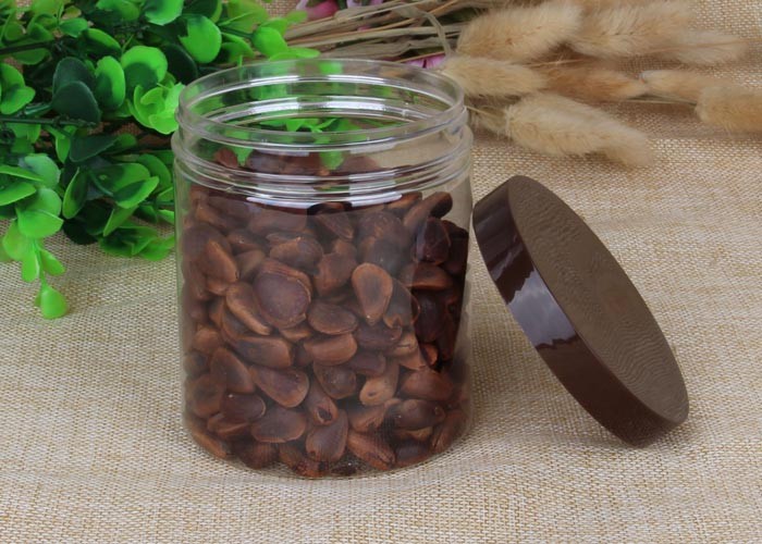 500ml Plastic Mason Jar PP Lid Plastic Storage Tubes Round Hot Stamping
