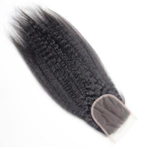 Wholesale OEM Yaki Remy Human Hair Closure Can Be Dyed Hand Crochet Skin Friendly from china suppliers