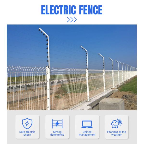 High Voltage Alarm Solar 358 Security Electric Wire Fence Anti Climb Equipment System