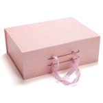 Shoes Bag Rectangle Paper Cardboard Gift Hamper Boxes Packing Pink White