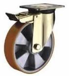 Wholesale Total Brake Aluminum core PU Caster (Europe) from china suppliers
