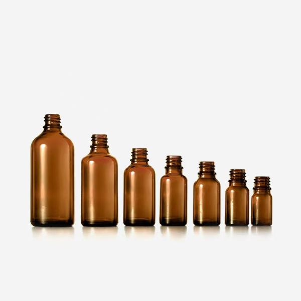 Transparent Brown Essential Oil Bottle 5ml 10ml 15ml 20ml 30ml 50ml 100ml for