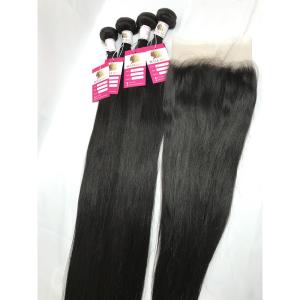 Wholesale 100% Raw 10A Virgin Peruvian Remy Human Hair Weave 100g / Piece Natural Black from china suppliers