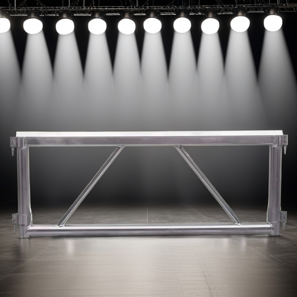 Adjustable Aluminum Folding Stage Platform With Alloy Stair Rise