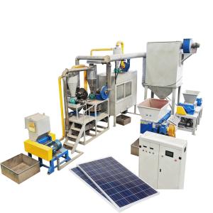 Wholesale High Recovery Solar Panels Recycling Line 500KG/H For Recycling Metal Glass Plastic from china suppliers