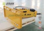 Yellow Compact Excavator Hammer Attachment 6" Height 2000Lbs Carrier Weight