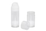 Transparent 50ml 80ml PCR PET Airless Bottle Dispenser Pump For Cosmetic