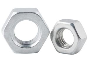 Wholesale JIS B 1181 - 2004 Dip Press Sanitary Galvanized Thick M5 M6 0.75 Aluminium Hex Nuts from china suppliers
