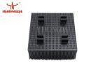 Black Color 100 * 100 * 42mm Poly Bristle Block PP Material For EASTMAN Cutter