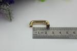 Luxury handbag fitting light gold zinc alloy 20 mm metal arch bridge with high