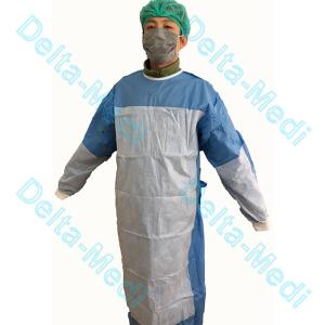 Wholesale Poly Reinforced SMS SMMS Disposable Surgical Gown from china suppliers