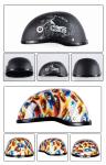 Motorcycle Retro Half Cruise Helmet Prince Motorcycle Helmet Vintage Motorcycle