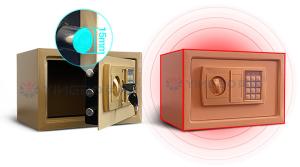 Wholesale Gold 3 Bolts 2keys Electronic Digital Steel Security Safe 8.5L 310x200x200mm from china suppliers