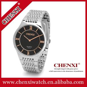 Wholesale Rose Gold 030A Roman Numbers Big Bezel Watches Man Unisex Couple's Gift Watch Pink Black Stainless Steel Watches Man from china suppliers