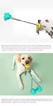 Natural Rubber Dog Chew Toy TPR Indestructible Suction Dog Tug Of War Toy
