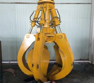 Wholesale Heavy Hydraulic Grapple For Excavator Five Petal For Construction Sites Of Bulk Waste from china suppliers