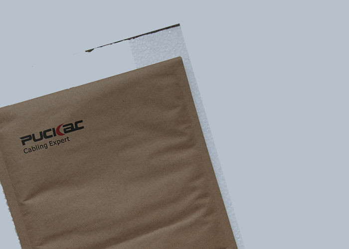 Recycled Clear Bubble Wrap Envelopes Self Seal High Security For Packing
