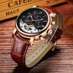 KINYUED Custom Logo Original Luxury Brand Self Winding Automatic Mechanical