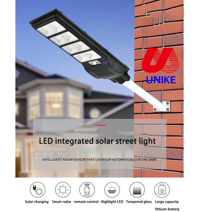 All In One Solar Light LED Street Light Ip65 600w Solar Street Light Bright White
