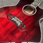 Custom Deluxe SJ200 Solid KOA Top Cutaway Jumbo Acoustic Guitar, Solid KOA Back