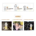 Customized logo USB Portable Travel outdoor PPSU feeding baby warmer bottle gift