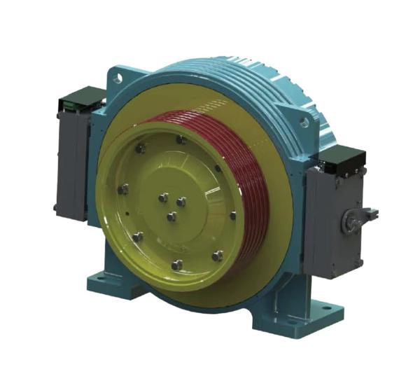 ZFW400L S Dia.400 / 450mm Elevator Machine Lift Hoisting Motor Elevator Traction