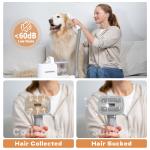 Pet Hair Fur Grooming Package Electric Clipper Slicker Brush and Vacuum Cleaner