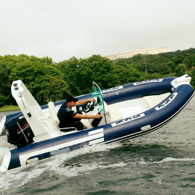 2022 hard bottom inflatable boat PVC or hypalon rib480B with fuel tank back cabin more colors