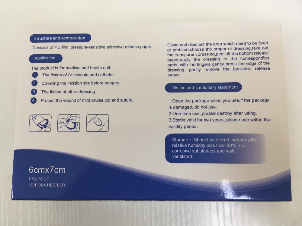 Clinic and Hospital material, catheter waterborne dressing