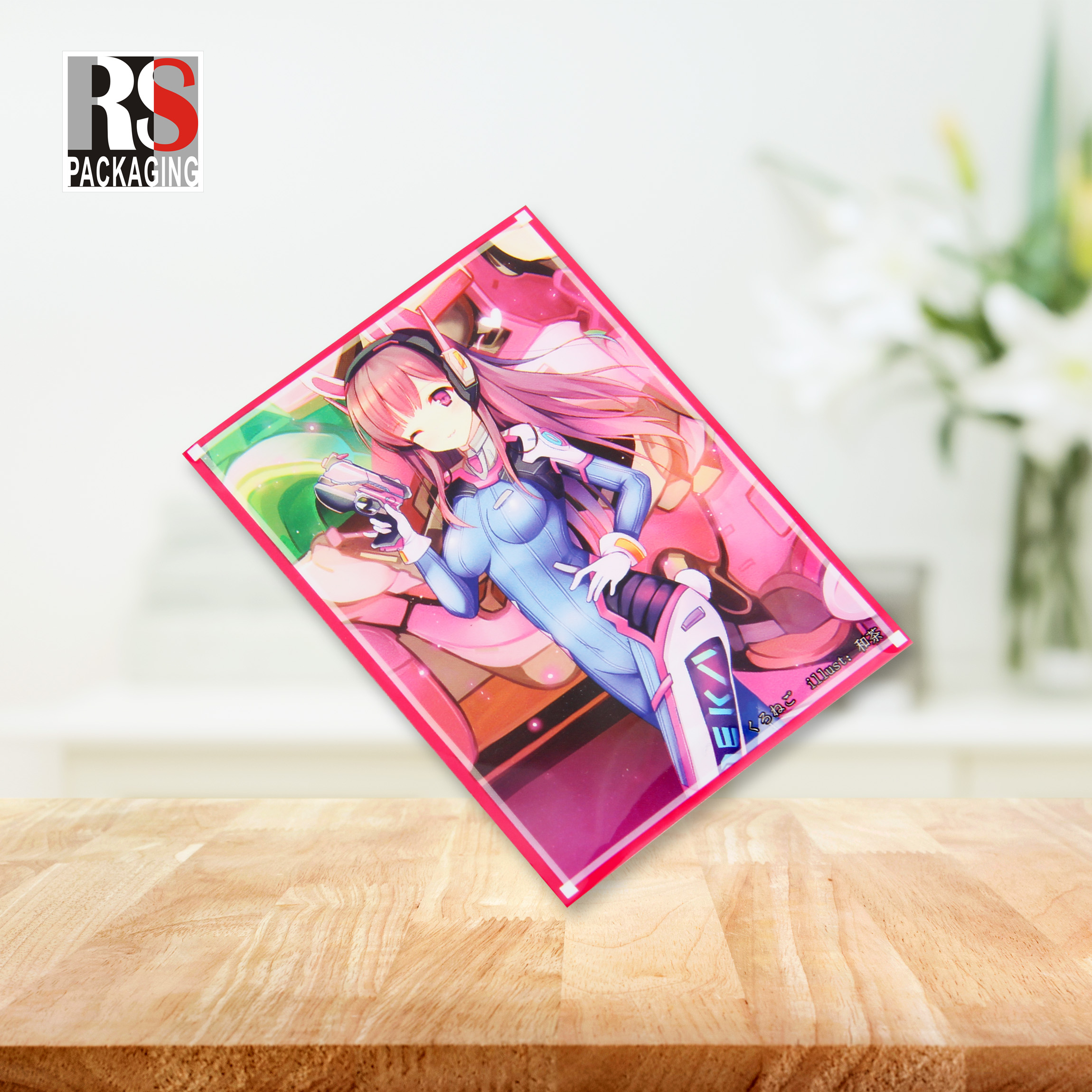 66x91 Trading Sport Card Sleeves Printed Color Gift PP TCG Hard Card Protectors