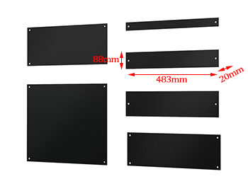 Cold Rolled Steel 19 Inch Rack Accessories 1U / 2U / 3U/ 4U Server Rack Blank Panel