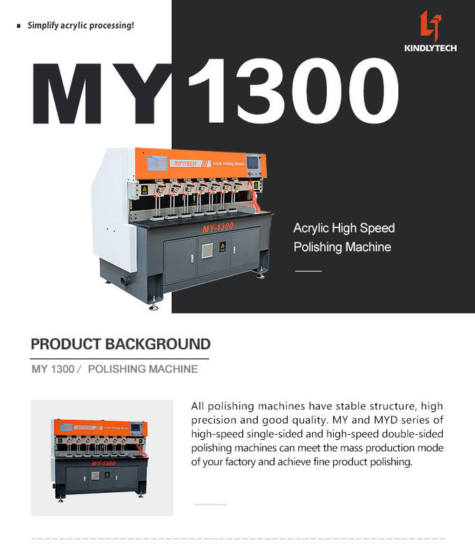 Heat Resistant Acrylic Diamond Polishing Machine , 8000rpm Glass Edge Polisher