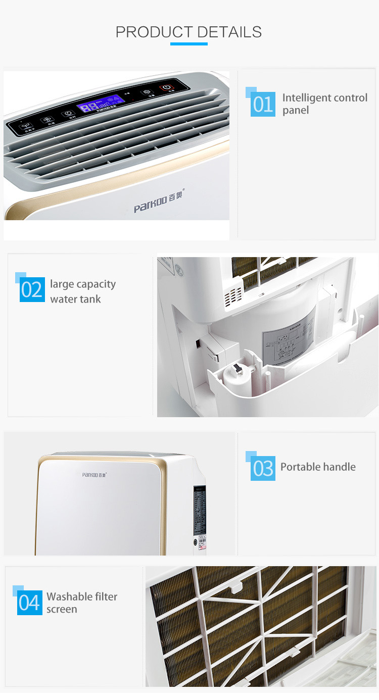High Quality Intelligent Portable Energy Saving Home Dehumidifier