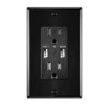 ETL Listed Dual USB Socket 5V 4.8A For Hotels