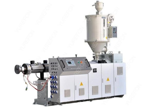 Automatic Single Screw Plastic Extruder , Pipe Profile Sheet Film Extrusion