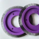 Stenter Machine Parts LK Finishing Machine Brush Wheel Purple Plastic Body
