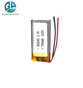 Wholesale 700mah 10c High Discharge Rate 802045 Lithium Polymer Battery 3.7V 700mAh from china suppliers