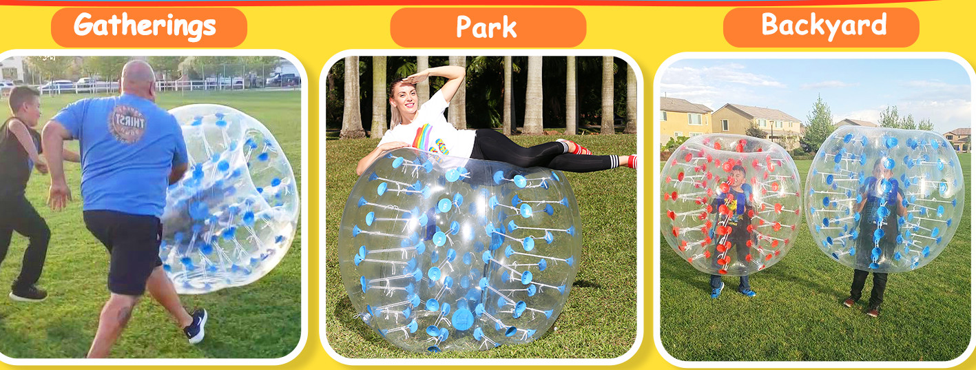 PVC Interactive Inflatable Body Bumper Ball For Adult Outdoor Zorb Bubble Soccer