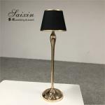 Tall Metal Flower Stand Wedding With Emerald Lamp Shade For Event Decor 100cm