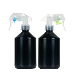 Wholesale Plastic 500ml Black Trigger Sprayer Bottles With Transparent Pistol Grip Spray Heads from china suppliers
