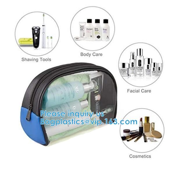 Biodegradable Plastic Zipper Case Zip Lock Frosted Plastic Slider PVC Zipper Packing Bag For Underwear Clothing Cosmetic