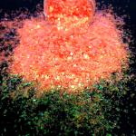 Excellent Nail Art Effect Glitter Flakes Orange Glitter Adds Shine to Your