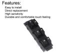 Automatic Hyundai Electric Window Switch High Fe Six Key Blue Light