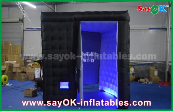 Party Photo Booth Lightweight 18 Kg Black Inflatable Photo Booth Enclose Cube