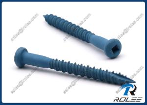 Wholesale Blue Ruspert Stainless Steel Square Pan Head Wood Screw, High Low Thread, Type 17 from china suppliers