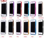 New Colorful Aluminum Iphone 4 4S 5 5S Bumper Cases Gift Box Included