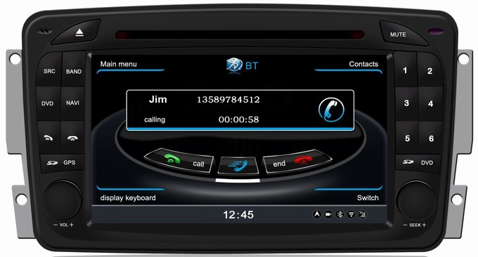 Ouchuangbo S100 DVD GPS navigaiton radio headunit Mercedes Benz W203 2000-2004 BT WIFI USB